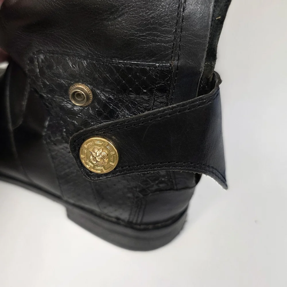 Sam Edelman Dara Tall Black Leather Riding Boots | Size 5M